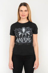 Camiseta Babylook Preta Raven's Poções