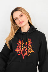 Moletom Unissex canguru preto bode