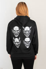 Moletom Unissex canguru preto Demons