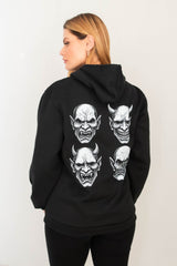 Moletom Unissex canguru preto Demons