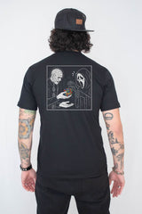 Camiseta Unissex Preta Ghost Face Cenobita