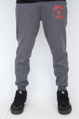 Calça Unissex Moletom com punho Raven's Pentagrama Cinza