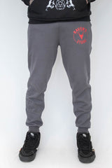 Calça Unissex Moletom com punho Raven's Pentagrama Cinza