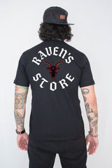 Camiseta Unissex Preta Bode Raven's