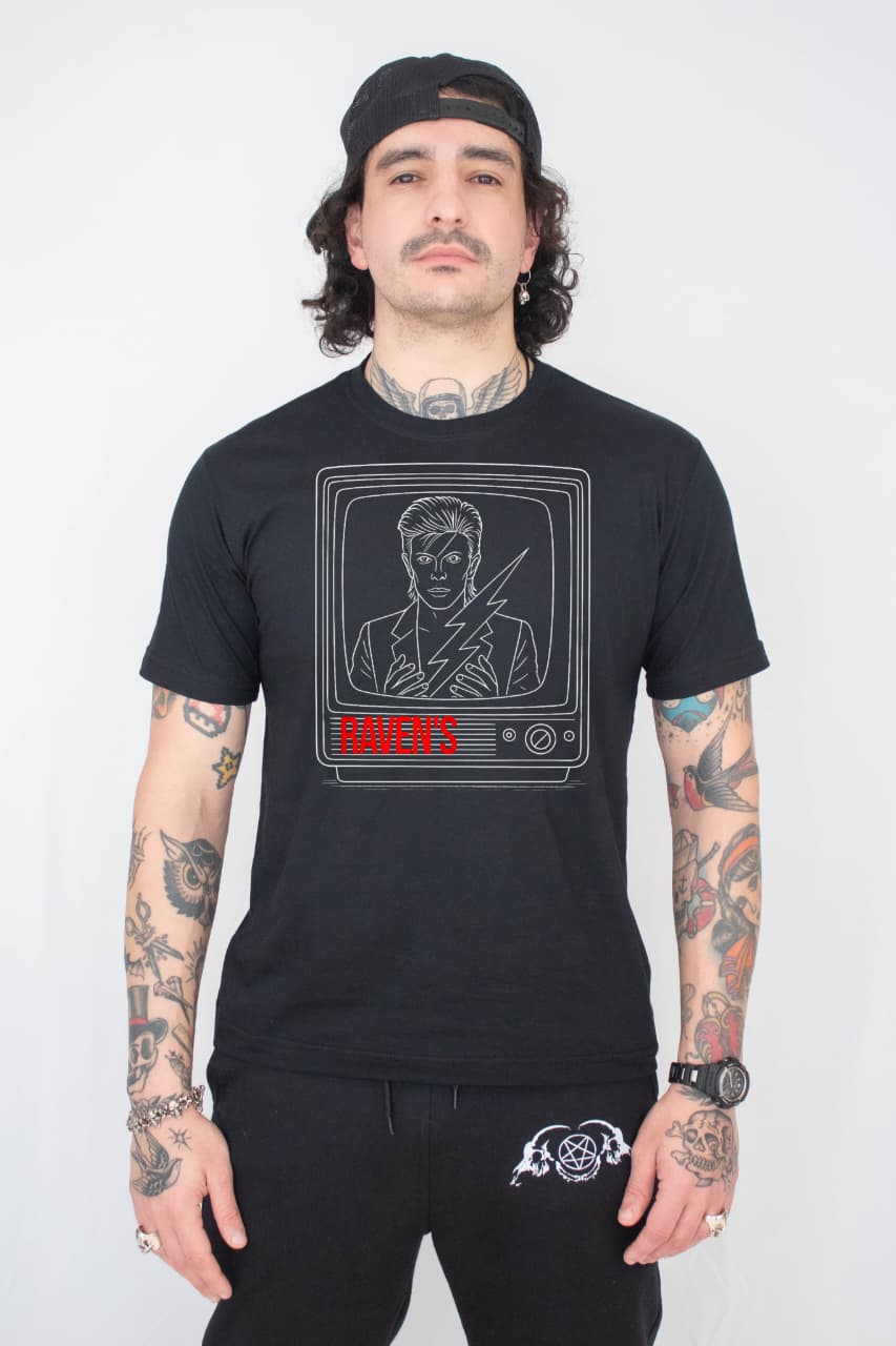 Camiseta Unissex Bowie Raven's