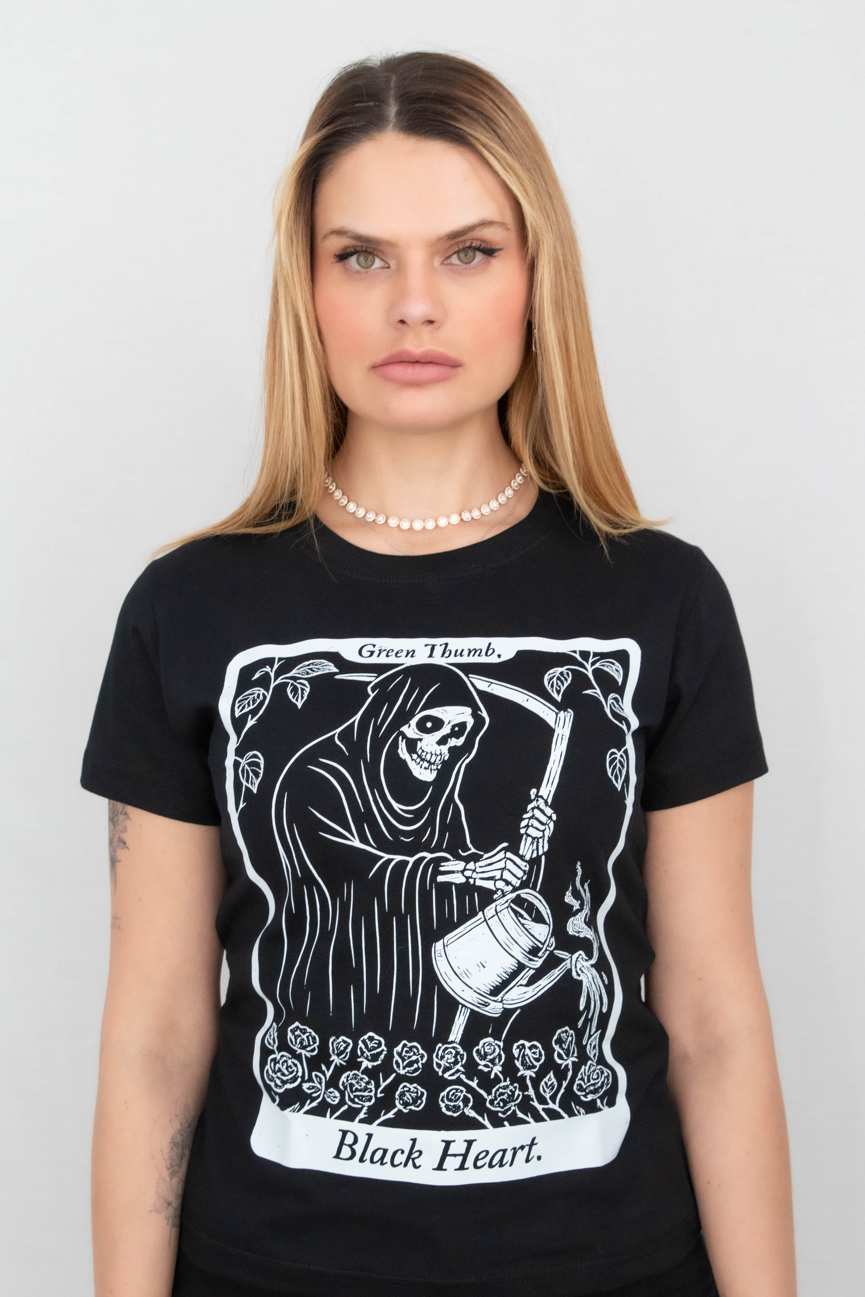 Camiseta Babylook Preta Black Heart