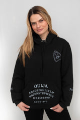 Moletom Unisex canguru OUIJA com Capuz Preto