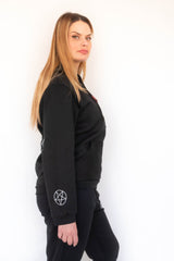 Moletom Unissex canguru Caveira e morcego