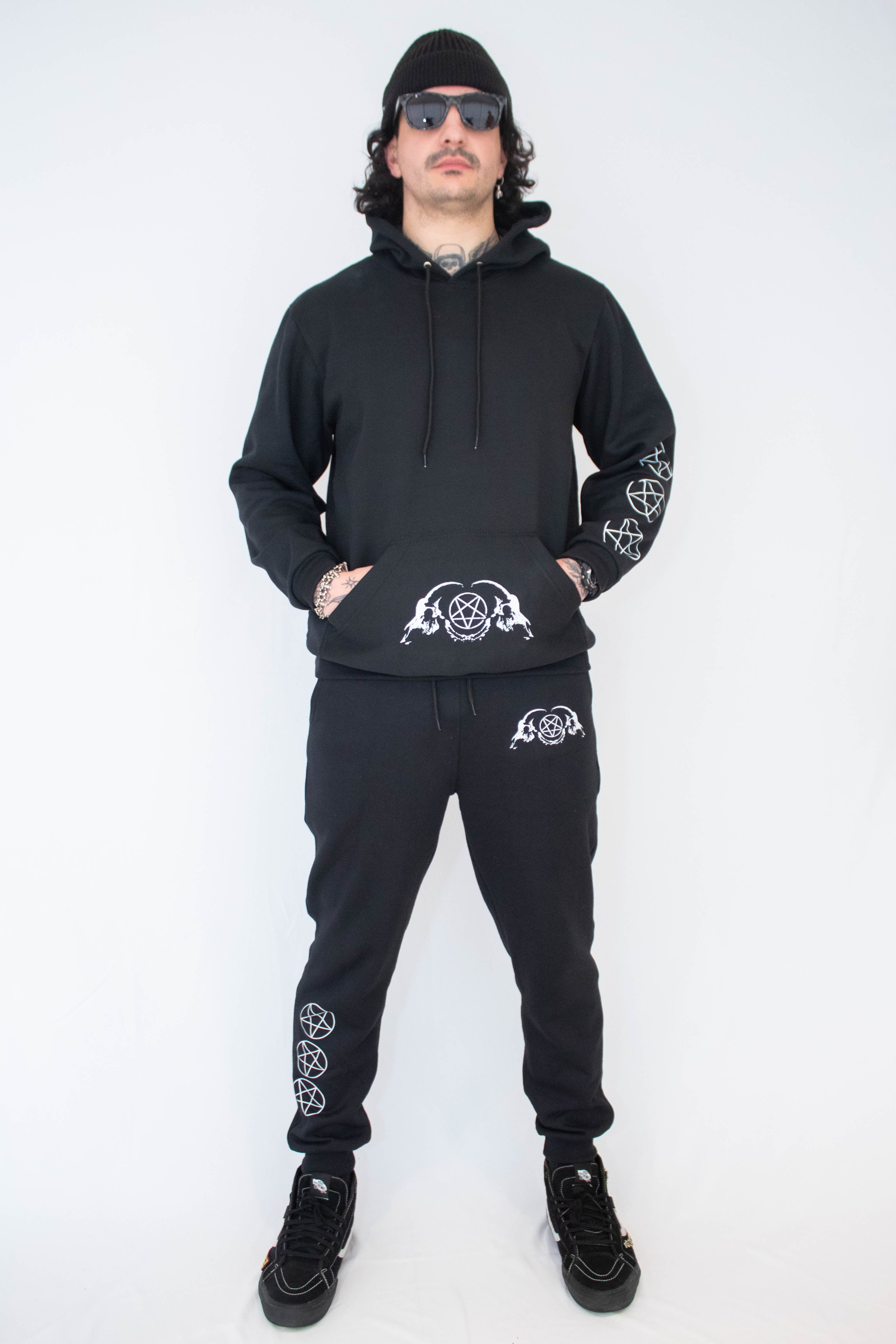 Calça Unissex Moletom com punho Pentagrama