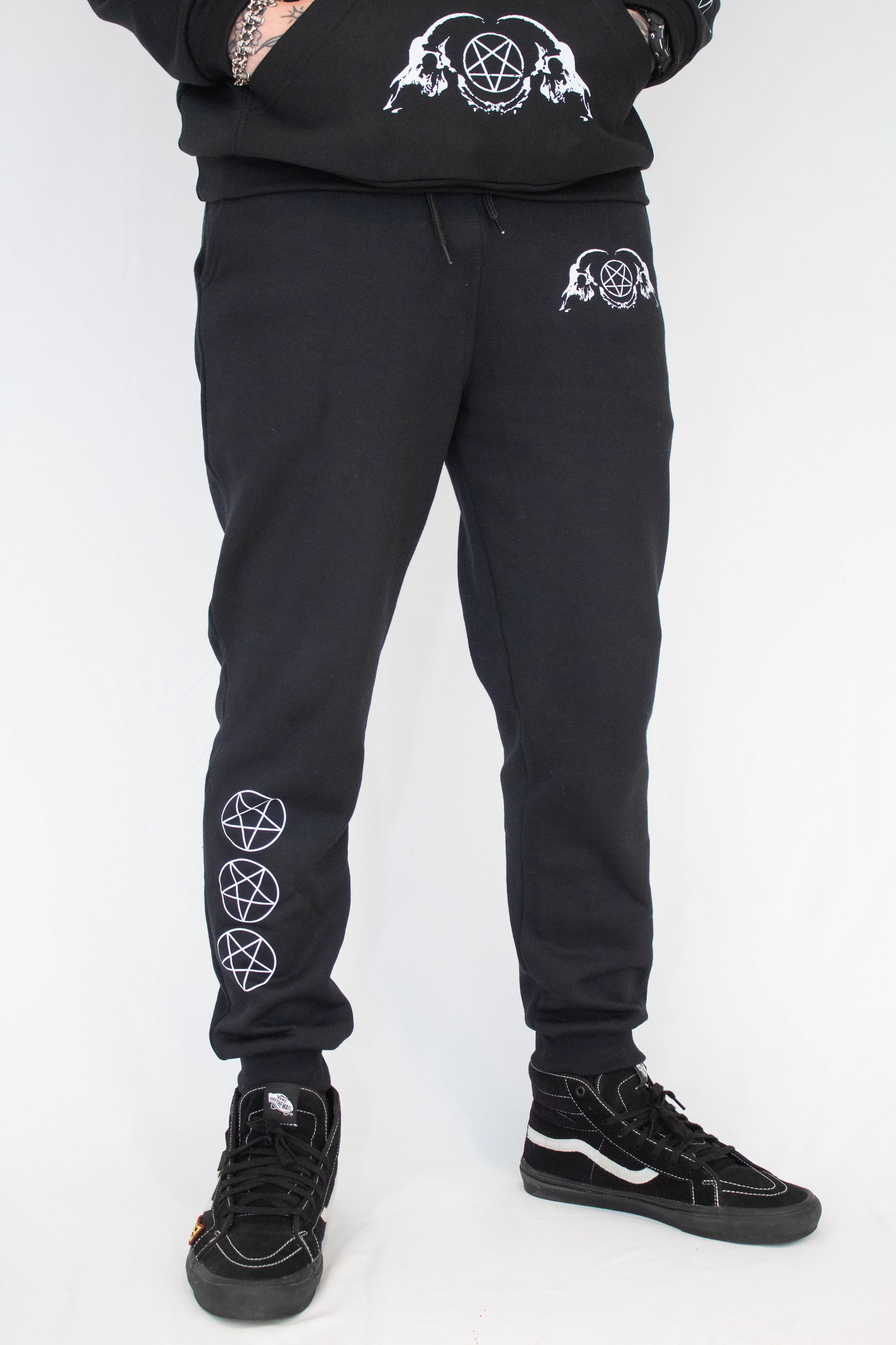 Calça Unissex Moletom com punho Pentagrama