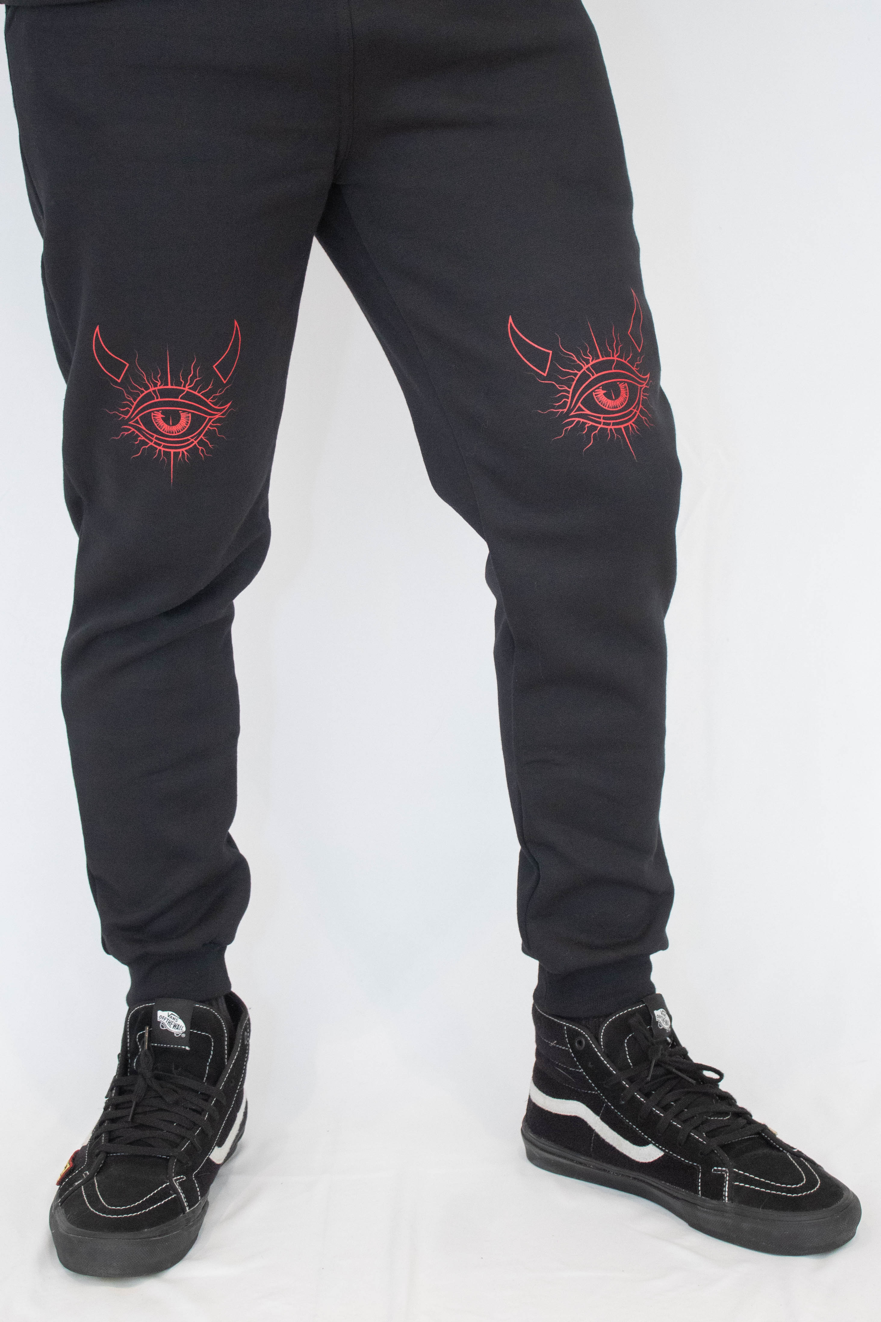 Calça Unissex Moletom com punho Olhos