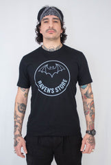 Camiseta Unissex preta Morcego Raven's