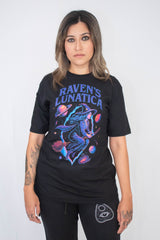 Camiseta Unissex preta Raven's Lunática