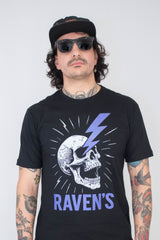 Camiseta Unissex Preta Raven's Raio