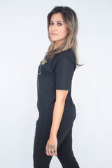 Camiseta Unissex Preta Gatinho Ravens