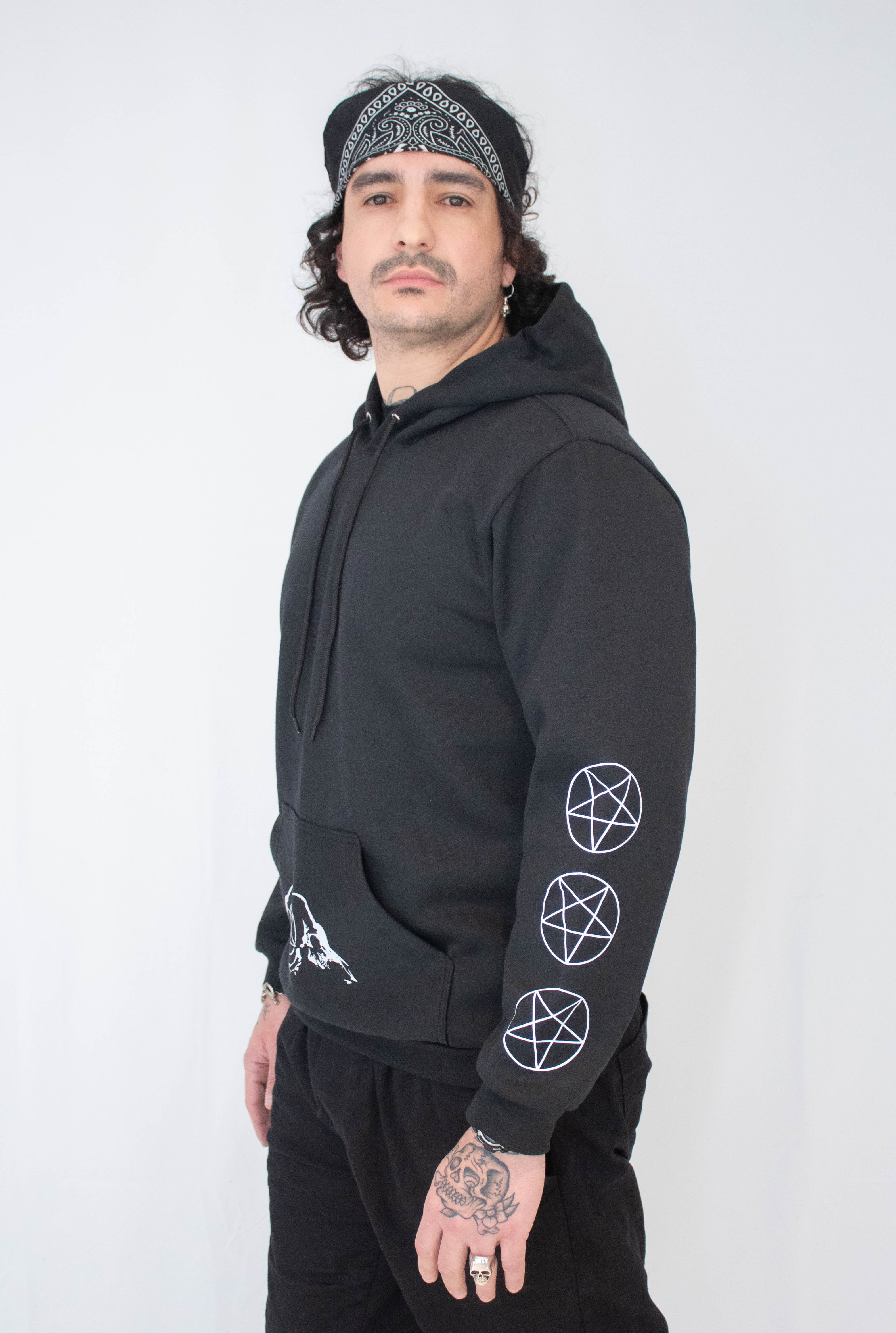 Moletom Unissex canguru Pentagrama Bodes