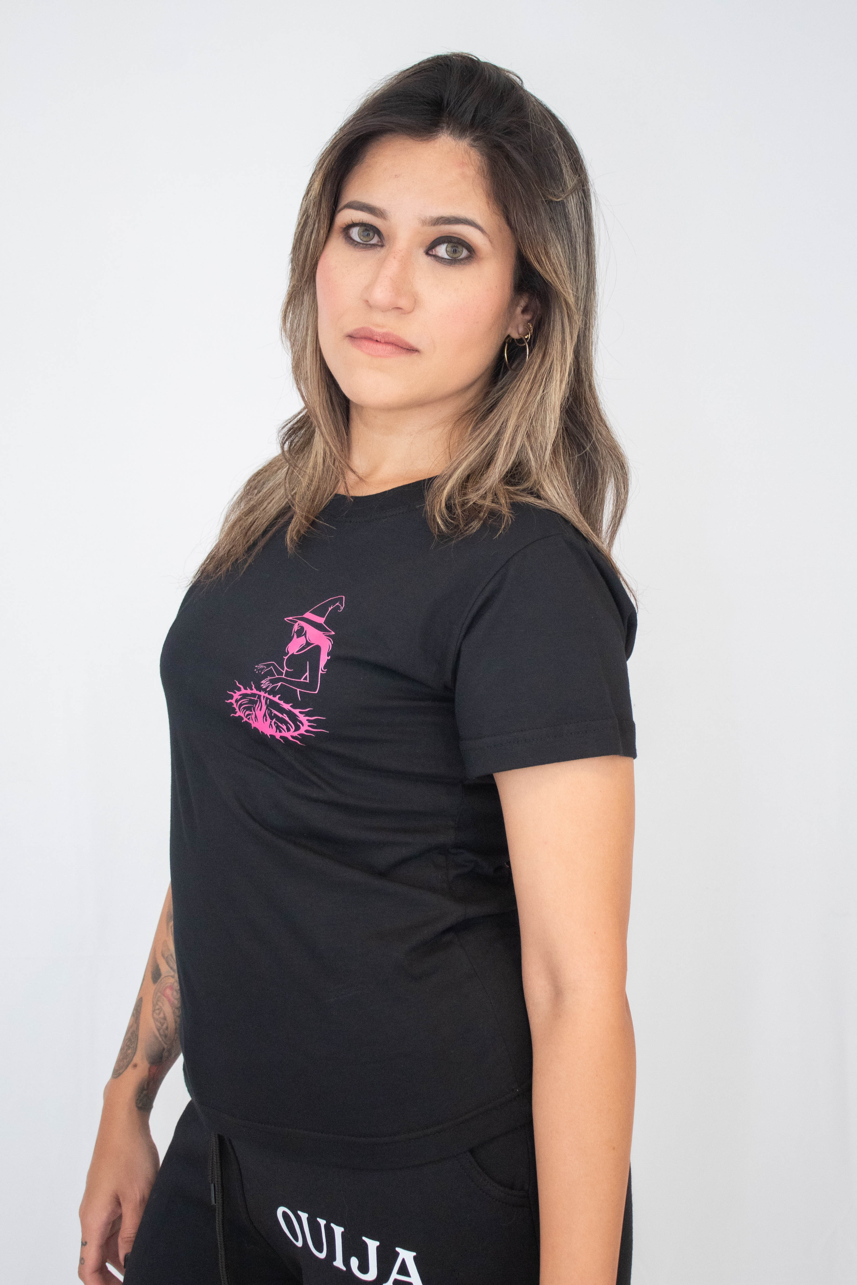 Camiseta Babylook Preta Os amantes