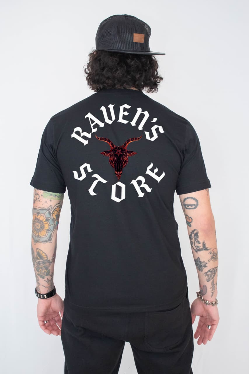Camiseta Unissex Preta Bode Raven's