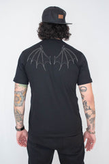 Camiseta Unissex Preta Morcego Ravens